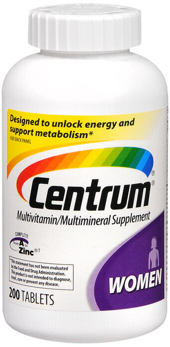 CENTRUM WOMEN TABLETS 200CT