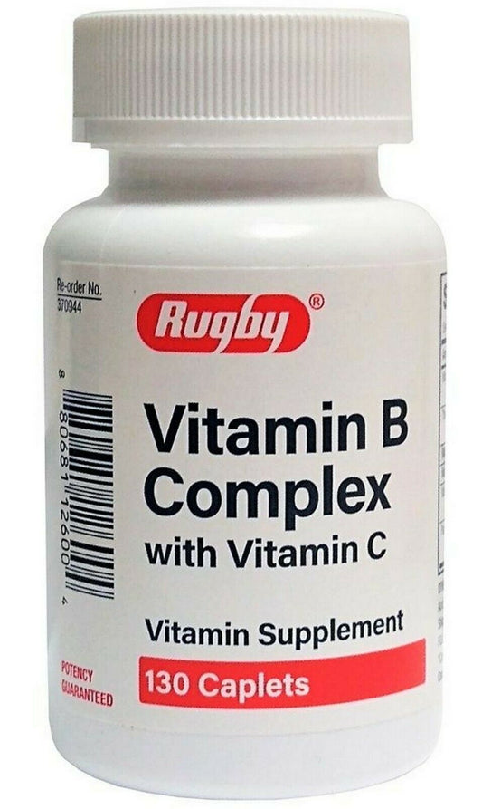 Rugby Total B COMPLEX plus Vitamin C 130ct Caplets