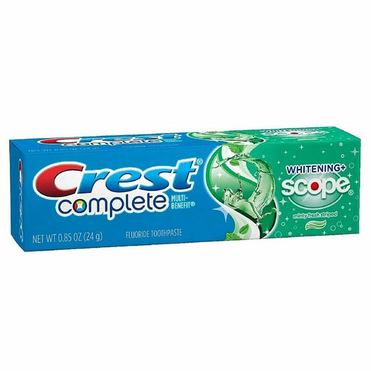 Crest Complete Toothpaste, Whitening + Scope, Minty Fresh 0.85 oz  12 pack