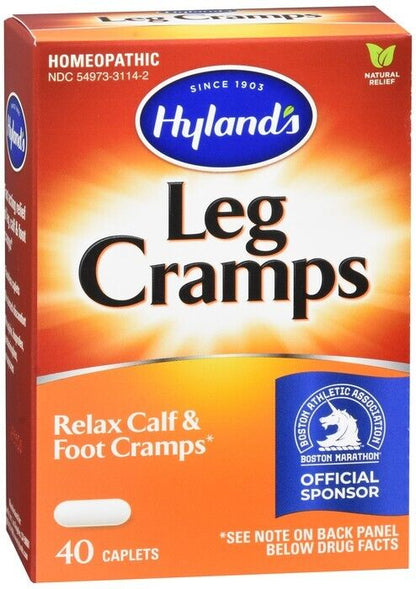 Leg Cramp Caplets by Hyland's Natural Calf Leg and Foot Cramp Relief 40 Count