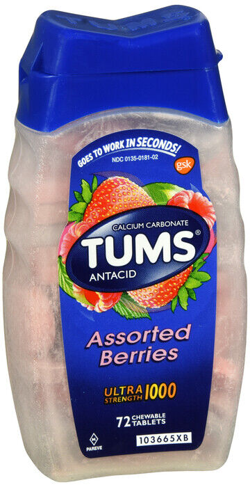 TUMS ULTRA TABLET BERRY 72CT