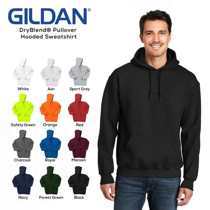 Gildan DryBlend Mens Hoodie Hooded Sweatshirt 12500 SMALL-3XL