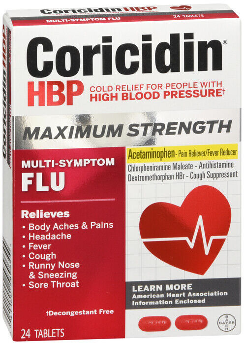 CORICIDIN MAX FLU TABLET 24 CT