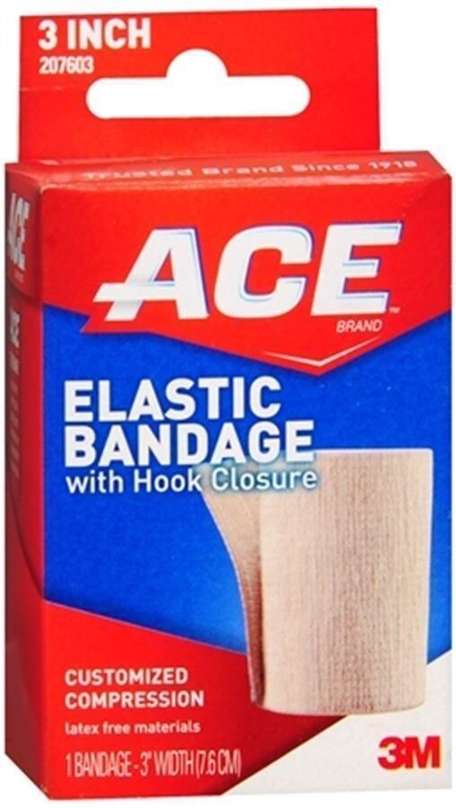 ACE Elastic Bandage (hook  closure) 3 Inches 1 Each