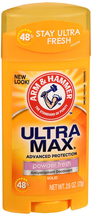 ARM & HAMMER ULTRAMAX DEODORANT ANTIPERSPIRANT OVAL POWDER 2.6OZ  X 2