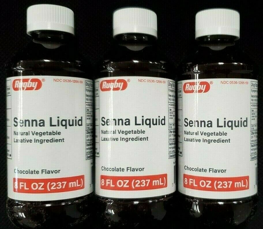 Rugby Senna Liquid Chocolate Flavor 8 oz -3 Pack -