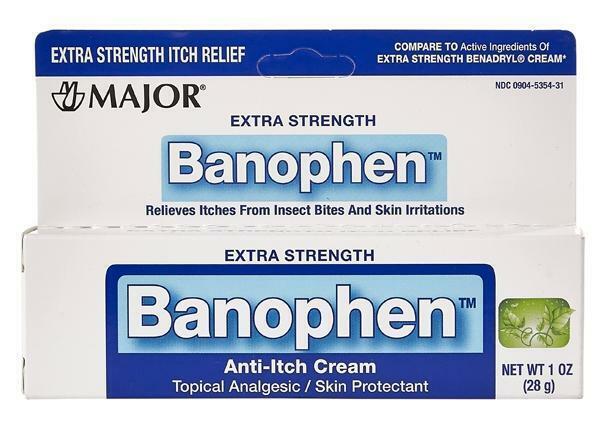 Major Banophen Diphenhydramine Cream 1oz -3 Pack