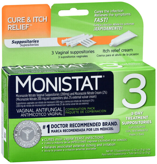 Monistat 3 Disp Combo Pack