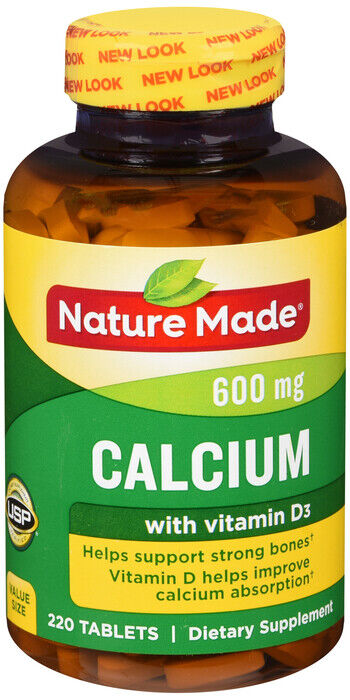 NATURE MADE CALCIUM + D 600MG TABLET 220 CT