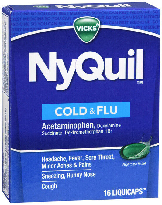 NYQUIL COLD FLU LIQUICAP 16CT