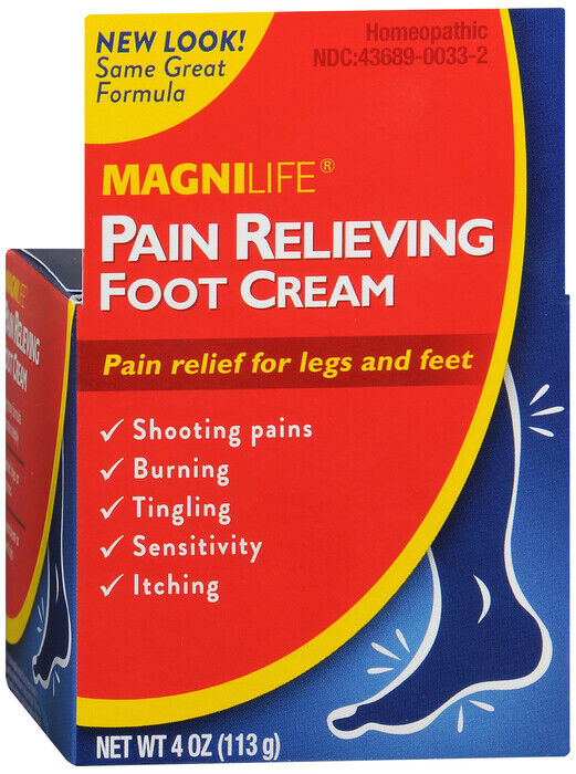 MAGNILIFE PAIN RELIEVING FOOT CREAM 4OZ