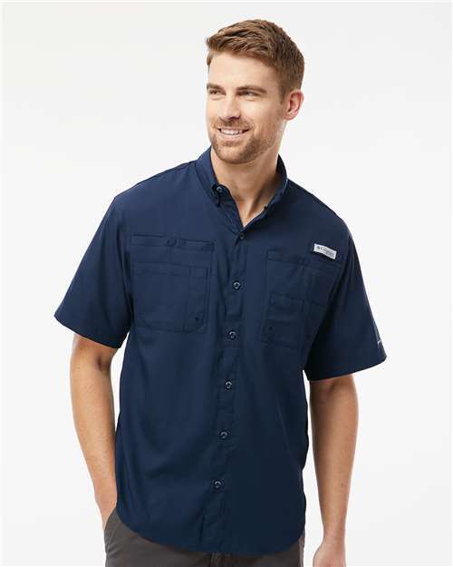 Columbia Short Sleeve Shirt, Ripstop Men’s PFG Tamiami II 128705