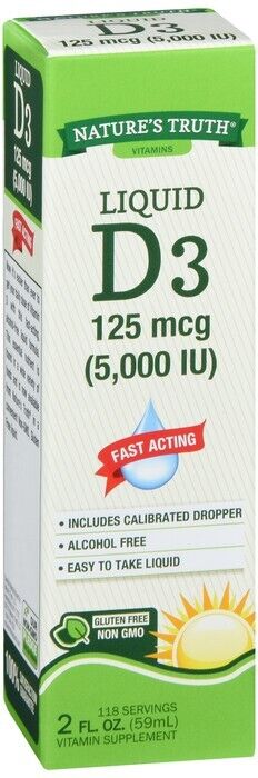 VITAMIN D3 5000IU LIQUID 2OZ NATURE'S TRUTH