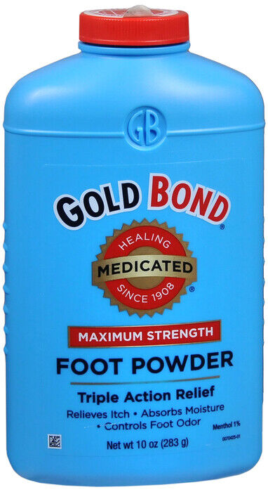 GOLD BOND MEDICATED MAXIMUM STRENGTH FOOT POWDER 10oz