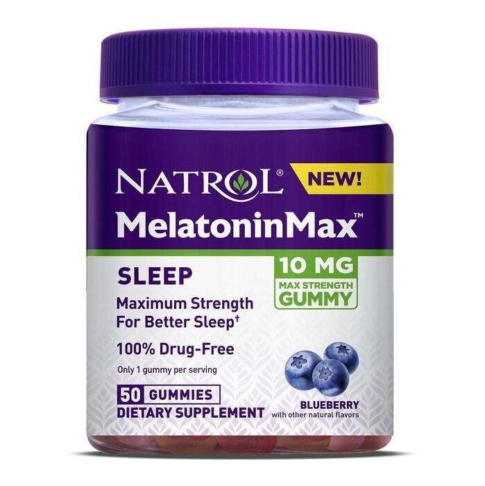 MELATONIN MAX SLEEP 10 MG GUMMY 50CT