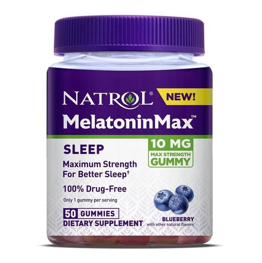 MELATONIN MAX SLEEP 10 MG GUMMY 50CT