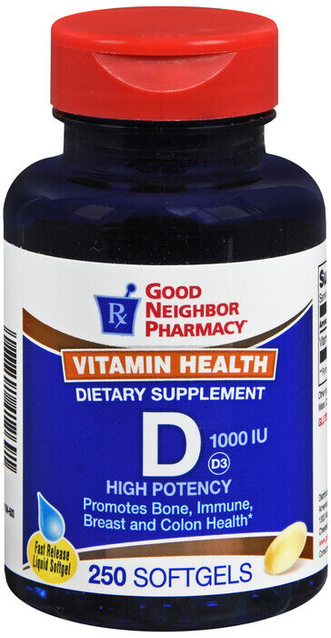 GNP VIT D 1000 IU SOFTGELS  250ct