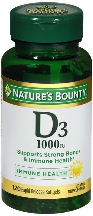 Nature Bounty  Vitamin D3 1000iu Softgel 120ct