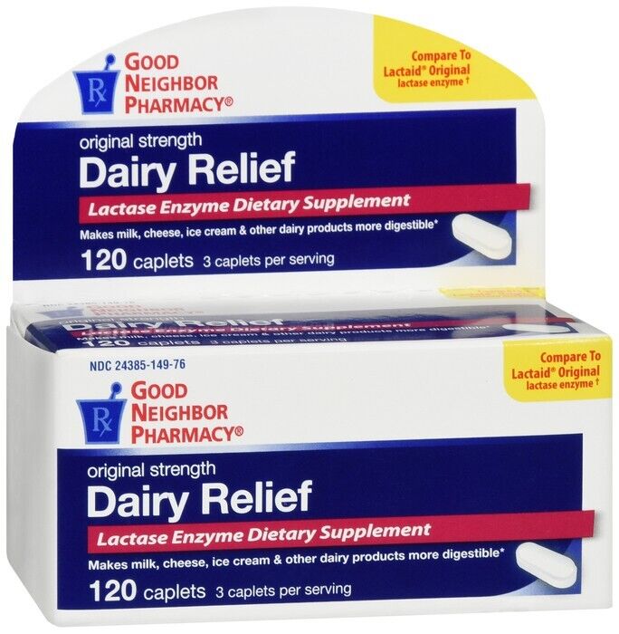 GNP DAIRY RELIEF CPL 120    lactase ORAL TABLET 3000 UNIT