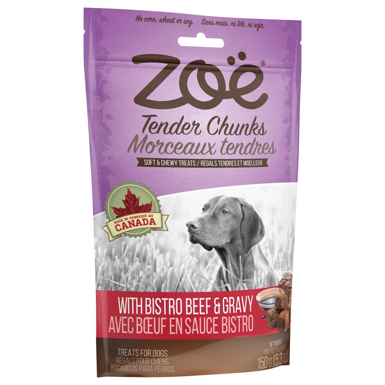 Zoe Tender Chunks Beef & Gravy Dog Treats 5.3oz