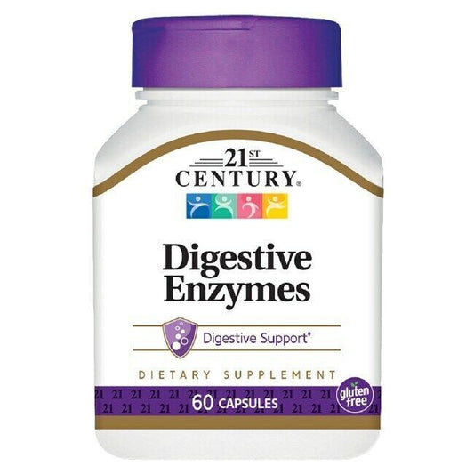 21st Century Digestive Enzymes 60 Caps X 2 BOTTLES