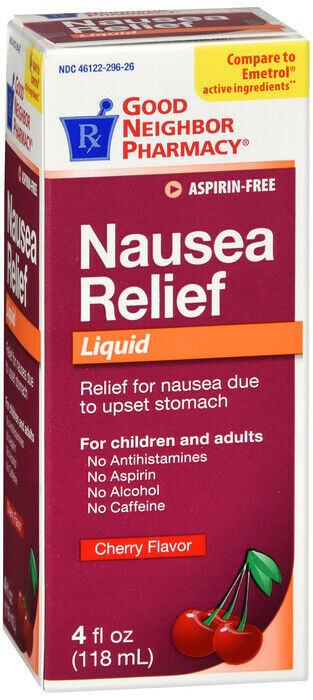 GNP NAUSEA RELIEF CHERRY 4OZ LIQUID