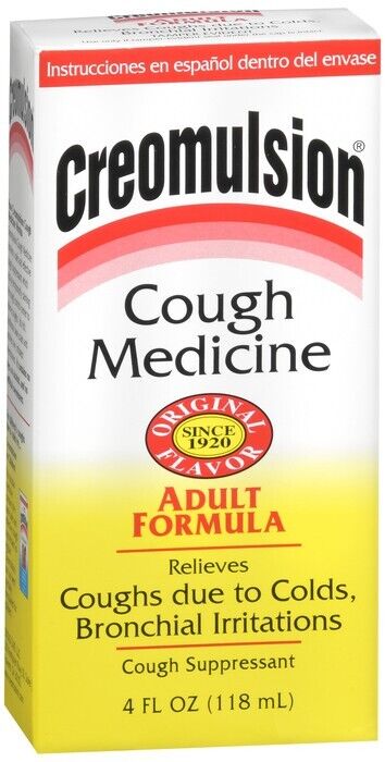 CREOMULSION ADULT COUGH SYRUP FORMULA 4 OZ