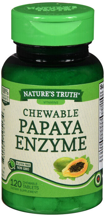 PAPAYA ENZYME CHEW 120CT NATURES TRUTH