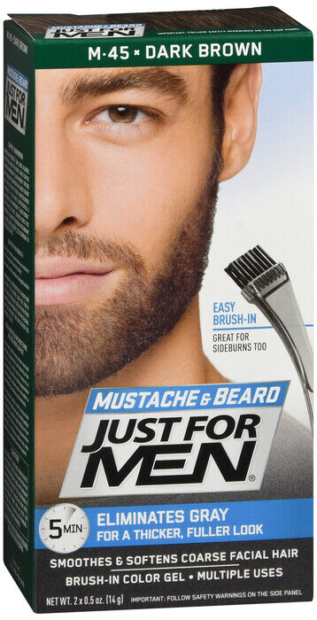 JUST FOR MEN MUSTACHE GEL DARK BROWN