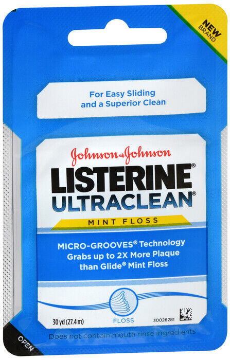 LISTERINE ULTRACLEAN MINT FLOSS 30YD  3 PACK