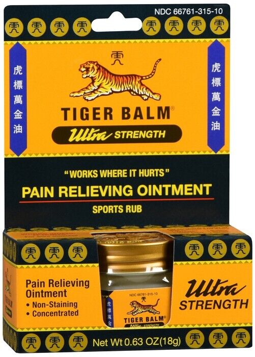 Tiger Balm Extra Strength Pain Relieving Ointment 18 gm