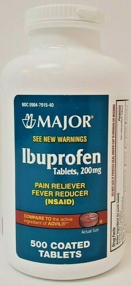 IBUPROFEN 200 MG TAB 500ct