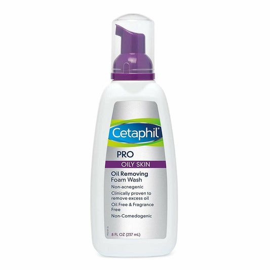 Cetaphil Pro DermaControl Oil Removing Foam Wash Non-Comedogenic Formula 8 Fl Oz