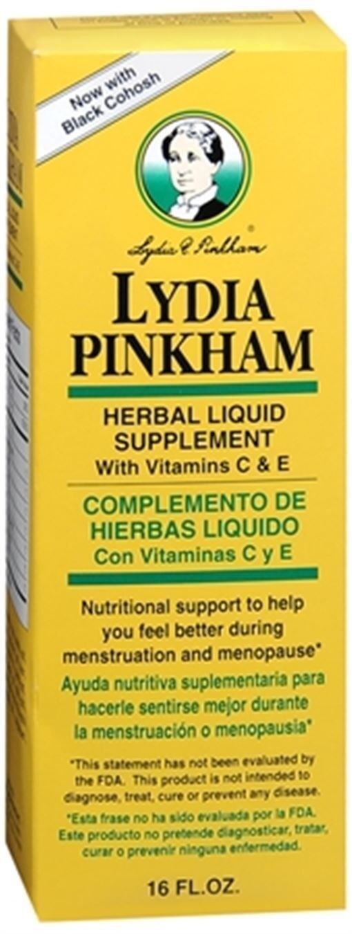 Lydia Pinkham Herbal Liquid Supplement 16 oz