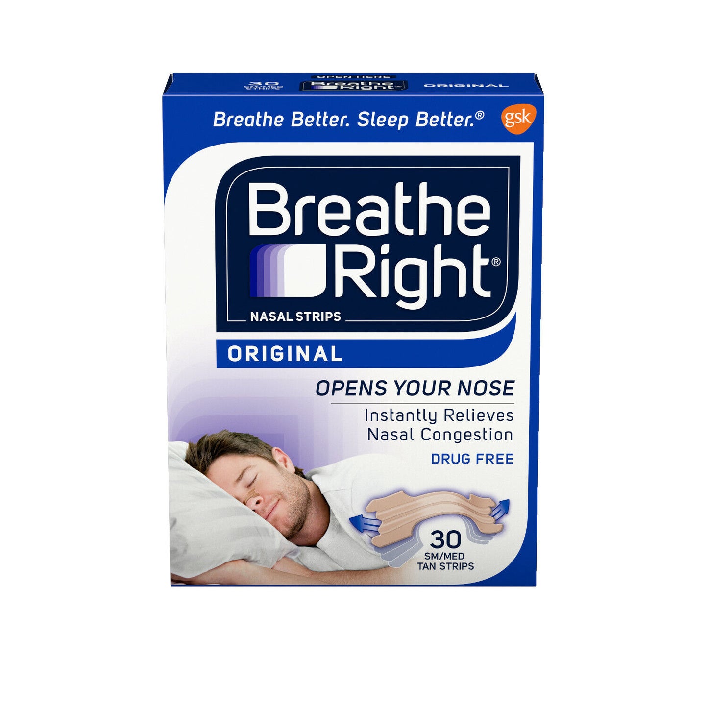 Breathe Right Original Tan Small/Medium 30 count