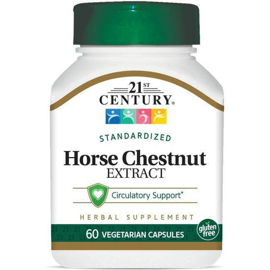 21st Century Standardized Horse Chestnut Extract 600 mg 60 Veg Caps X 2 BOTTLES