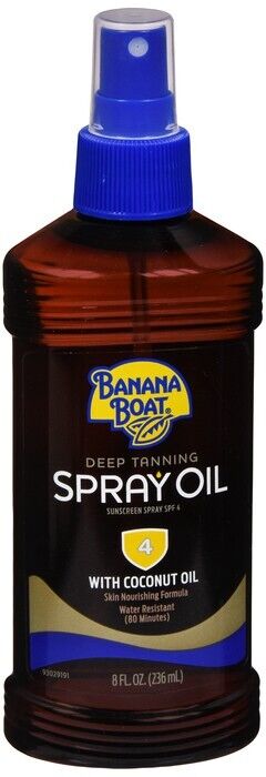 Banana Boat Deep Tanning Oil Spray, SPF 4 8 oz