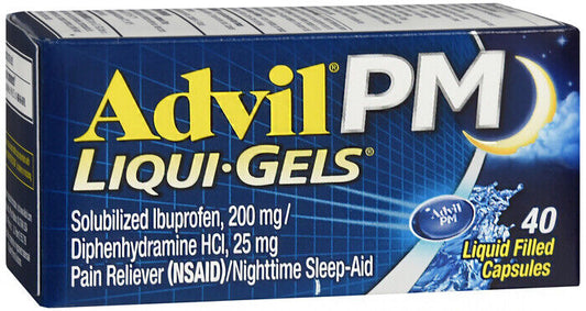 Advil PM Pain Reliever/Nighttime Sleep Aid Liqui-Gels 40ct -