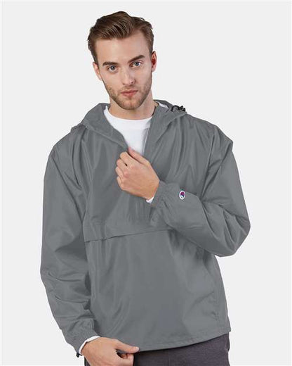 Champion Mens Packable Quarter-Zip Hooded Jacket CO200 up to 3XL