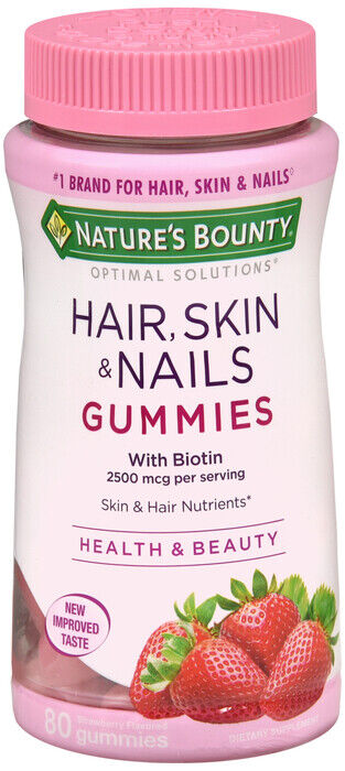 OPTIMAL SOLUTION HAIR SKIN NAIL GUMMY 80