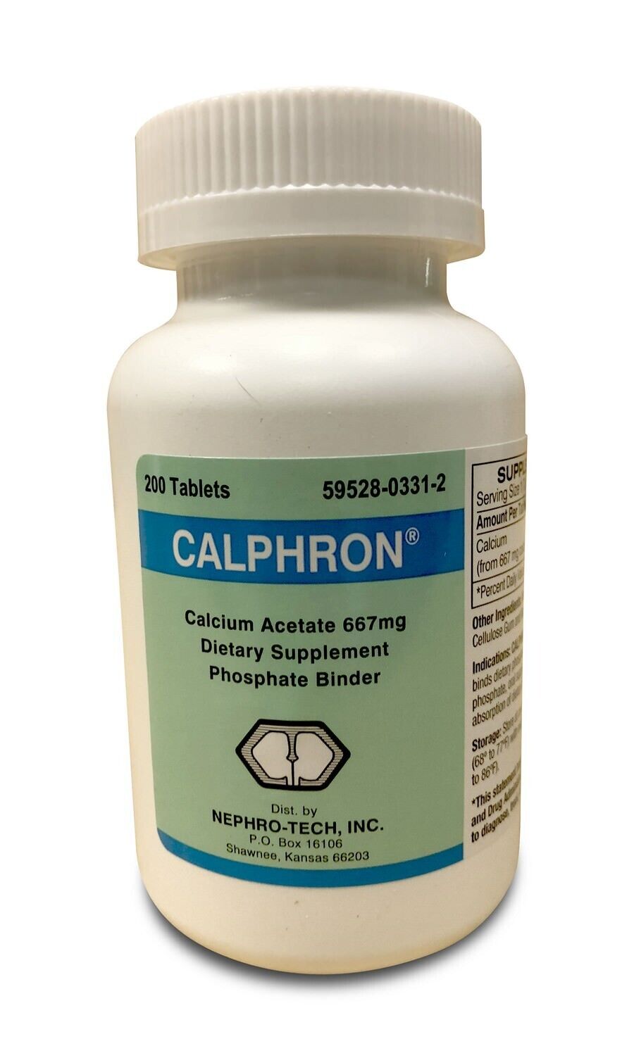 CALPHRON 667MG CALCIUM ACETATE TAB 200CT