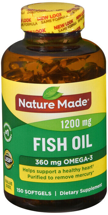 FISH OIL 1200MG SOFTGEL 150CT NATURE MADE