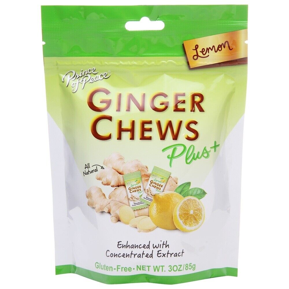 GINGER CHEWS PLUS+ ORIGINAL CHEW 3OZ      10 packs