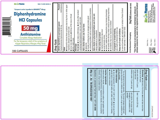 DIPHENHYDRAMINE HCL 50 MG CAP 1000 BY AKRON