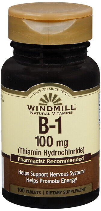 WINDMILL VITAMIN B1 100MG TABLET 100CT   thiamine HCl ORAL TABLET 100 MG