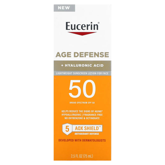 EUCERIN SUN AGE DEFENSE SPF50 LOTION 2.5OZ