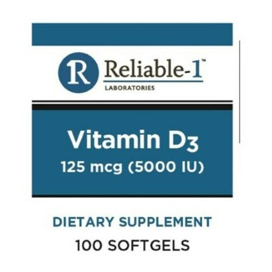 VITAMIN D3 125MCG 5000IU SGC 100CT RELIABLE