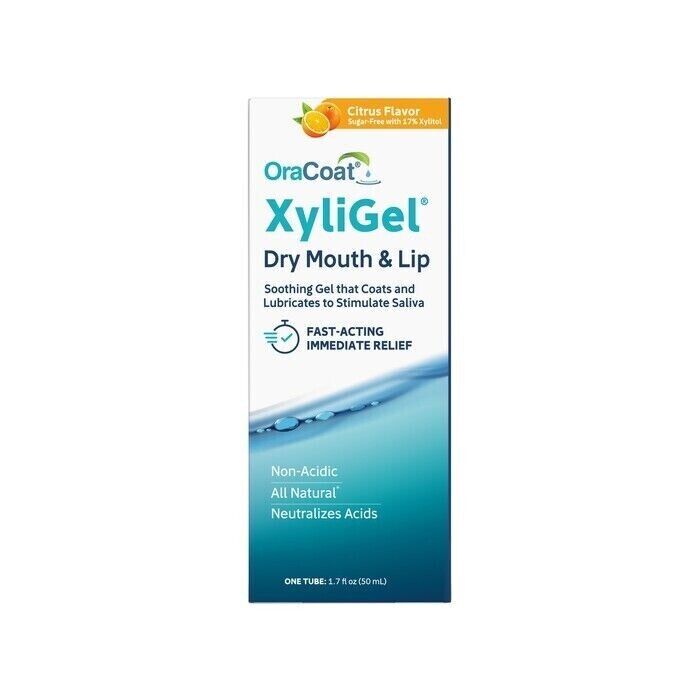 Oracoat Xyligel Dry Mouth and Lip Gel 1.7 oz Citrus Flavor