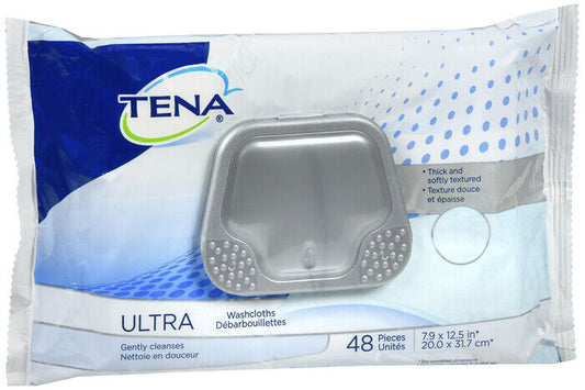 TENA ULTRA WASHCLOTH 48CT