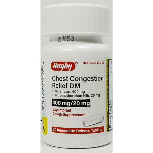 CHEST CONGESTION RELIEF DM 400-20 MG IMMEDIATE RELEASE TAB 60